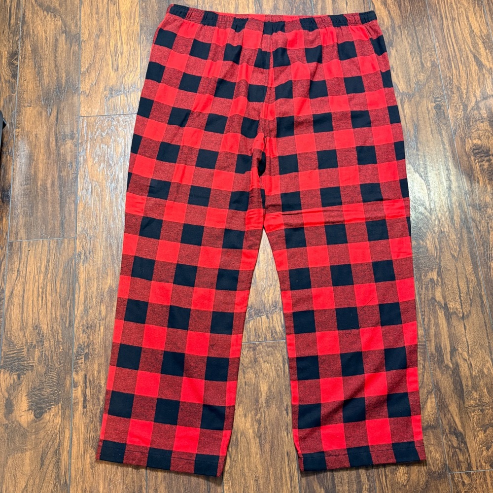 Sonoma Pajama Pants Mens 2XB Red Black Buffalo Plaid Essential Flannel Lounge
